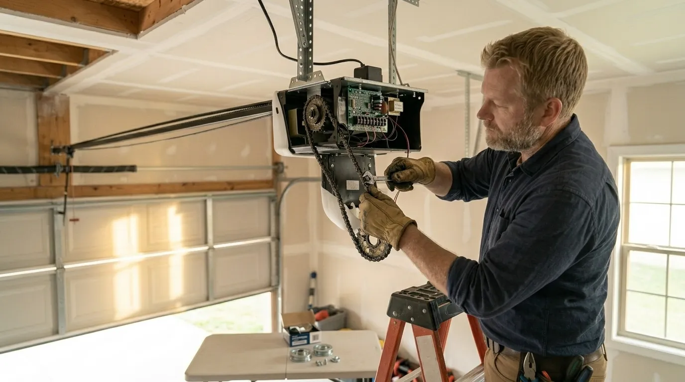 Repaired & tested - Matthews garage door service