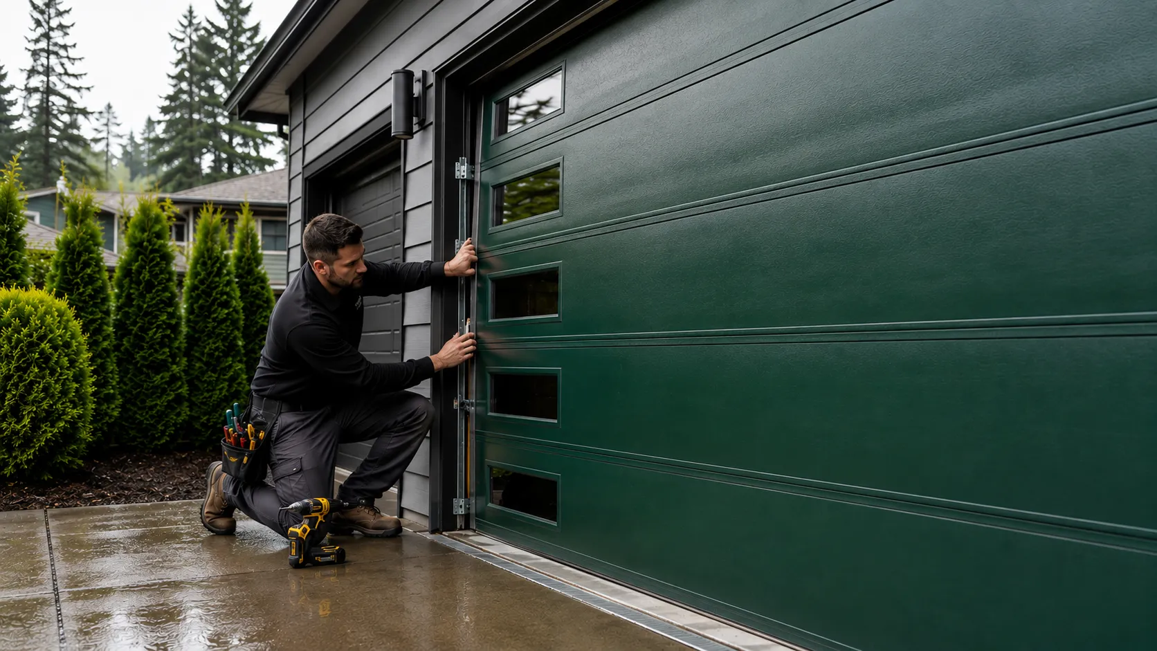Garage Door Work in Harrisburg, Built Later Than Most of the Area